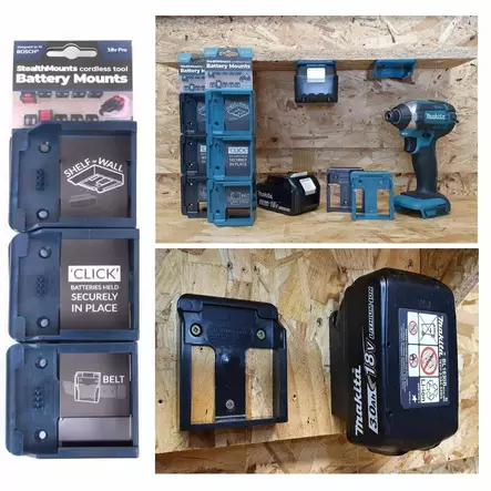 Akunpidike MAKITA akulle 6kpl StealtMounts - Akkuporakoneet - 650327936591 - 1