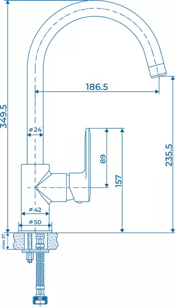 KEITTIÖHANA KAAREVA KORTE KROMI HARJU - Hanat - 6438140053596 - 2