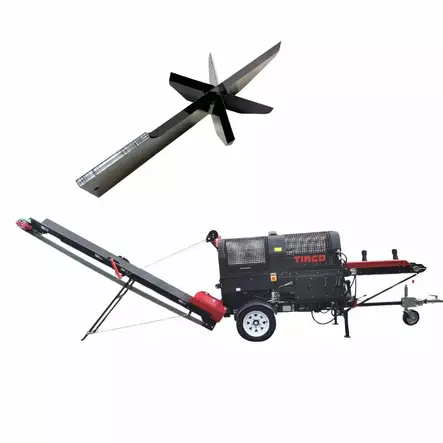 Pilkekone hihnakuljettimella Timco 12TA + Ristihalkaisuterä 6-osainen Timco 12TA - Halkomakoneet ja -klapikoneet - 838658 - 1